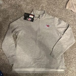 Kansas City Chiefs Women’s Antigua Action 1/4 Zip Pullover Size Large